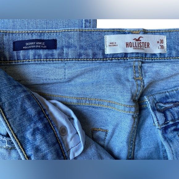 Hollister Vintage Men’s Skinny Ankle Jeans Size 30 / 30 - Picture 6 of 8